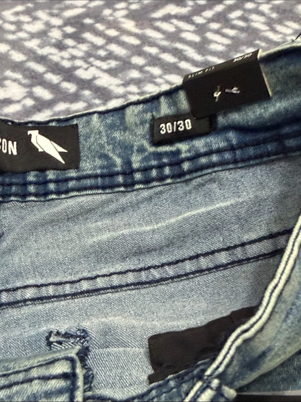 Men's Straight Jeans in Faded Blue -